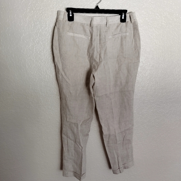 NWT Hubert Gasser linen crop pants lagenlook sz 8/M/44 - Picture 9 of 11
